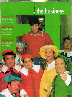 JPF in Panto, FT magazine cover